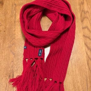 Gap Scarf, Red, Knit, 100% Wool, One Size
